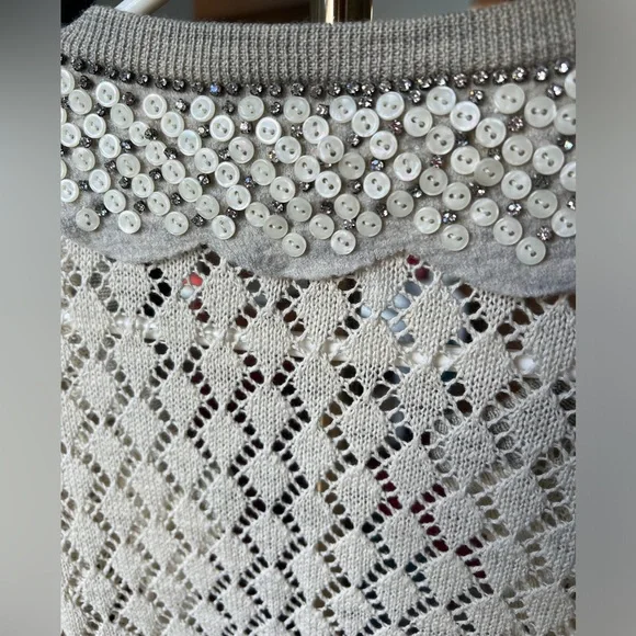 Anthropologie lace cardigan with detailed collar - Picture 7 of 7